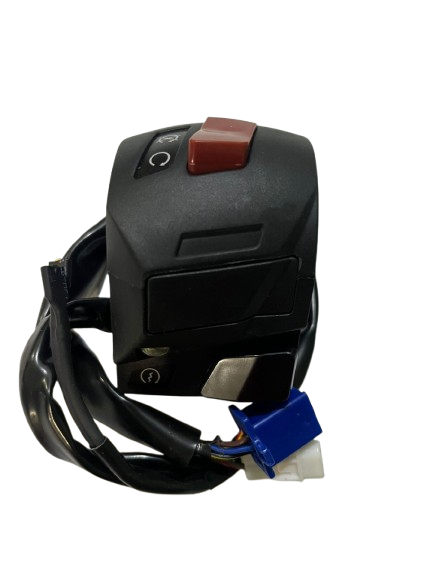 Mando interruptor de encendido para PS 125 y 135 de Bajaj, componentes electrónicos en color negro con botones.