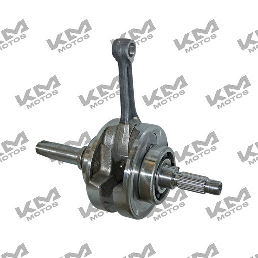 Sistema de motor Italika Cigüeñal 250z negro, componente original para motocicleta.