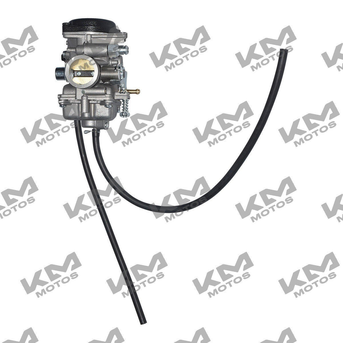 Carburador PZ27 original para Italika FT150 HD, sistema de combustión, muestra componentes y conexiones del carburador.