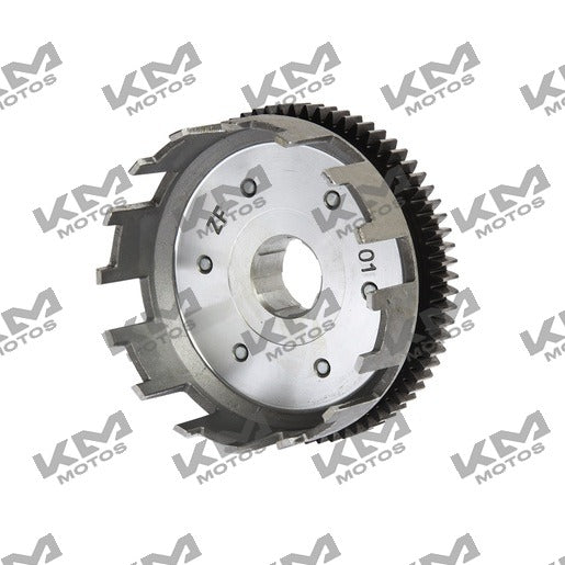 Sistema de motor, tambor de embrague original Italika 250z, modelo E13020050, visible en la imagen.