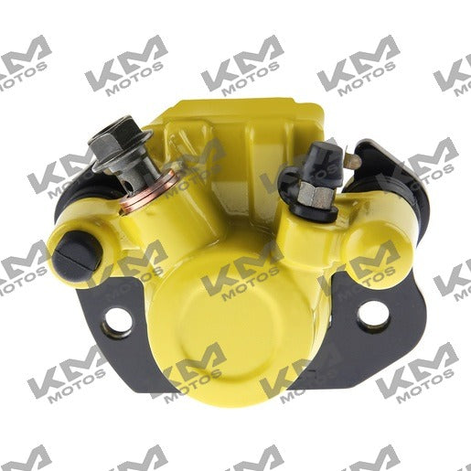Caliper de freno trasero amarillo para ATV200 Italika, sistema de frenos original, pieza de repuesto para motocicleta.