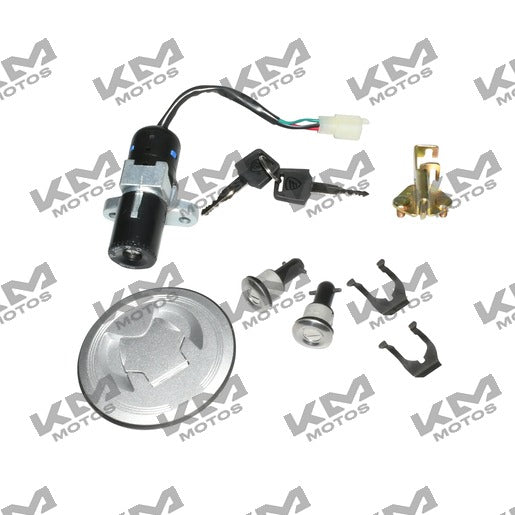 Llavines originales del sistema eléctrico Italika 125Z y 125FL, modelo 125Z, en color negro y componentes visibles