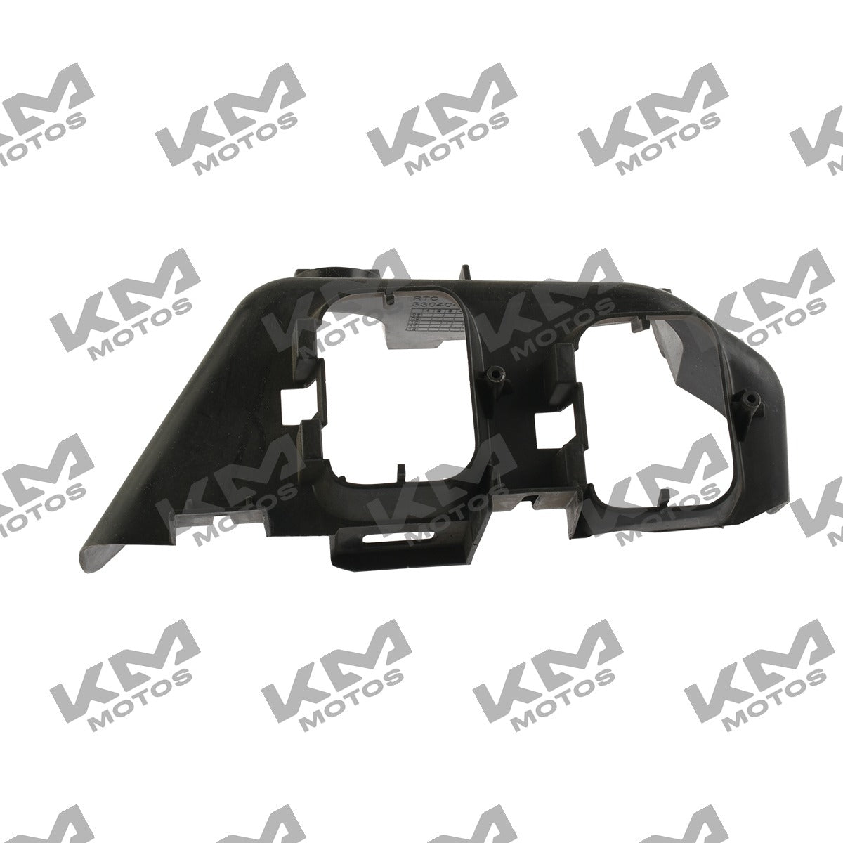 Cubierta derecha trasera de calavera para ATV250 Italika con sistema de chasis y reversa, color negro.