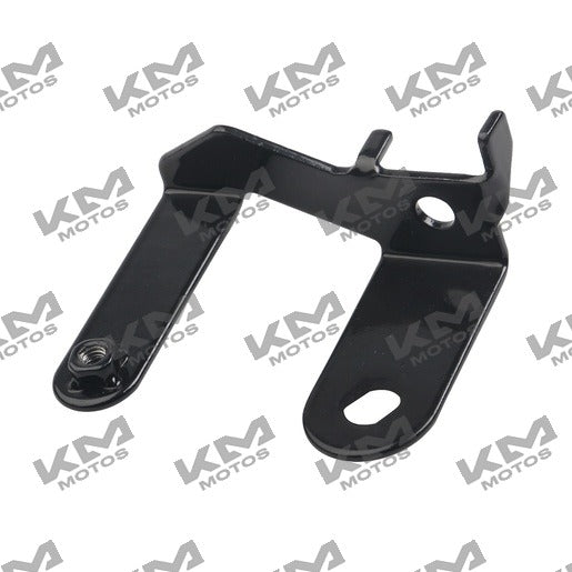 Soporte de viaje izquierdo para DM200Sport Italika, pieza original, en color negro y en buen estado.