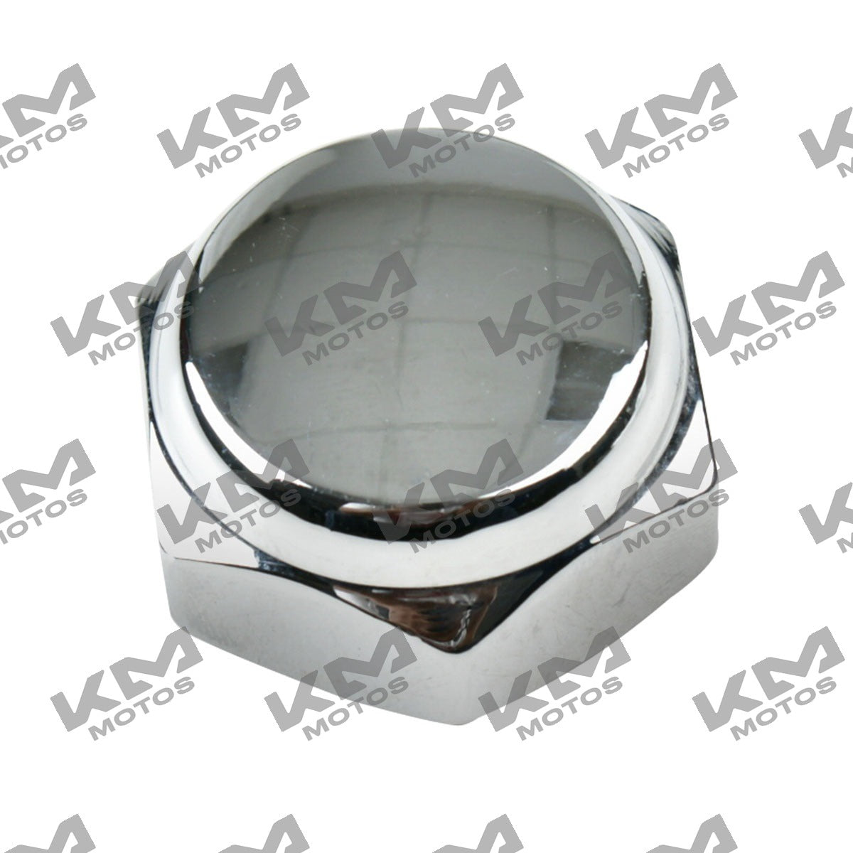 Tuerca cerrada Italika RT180, FT180 y FT200 para sistema de accesorio, modelo F01040064, en color metálico brillante.