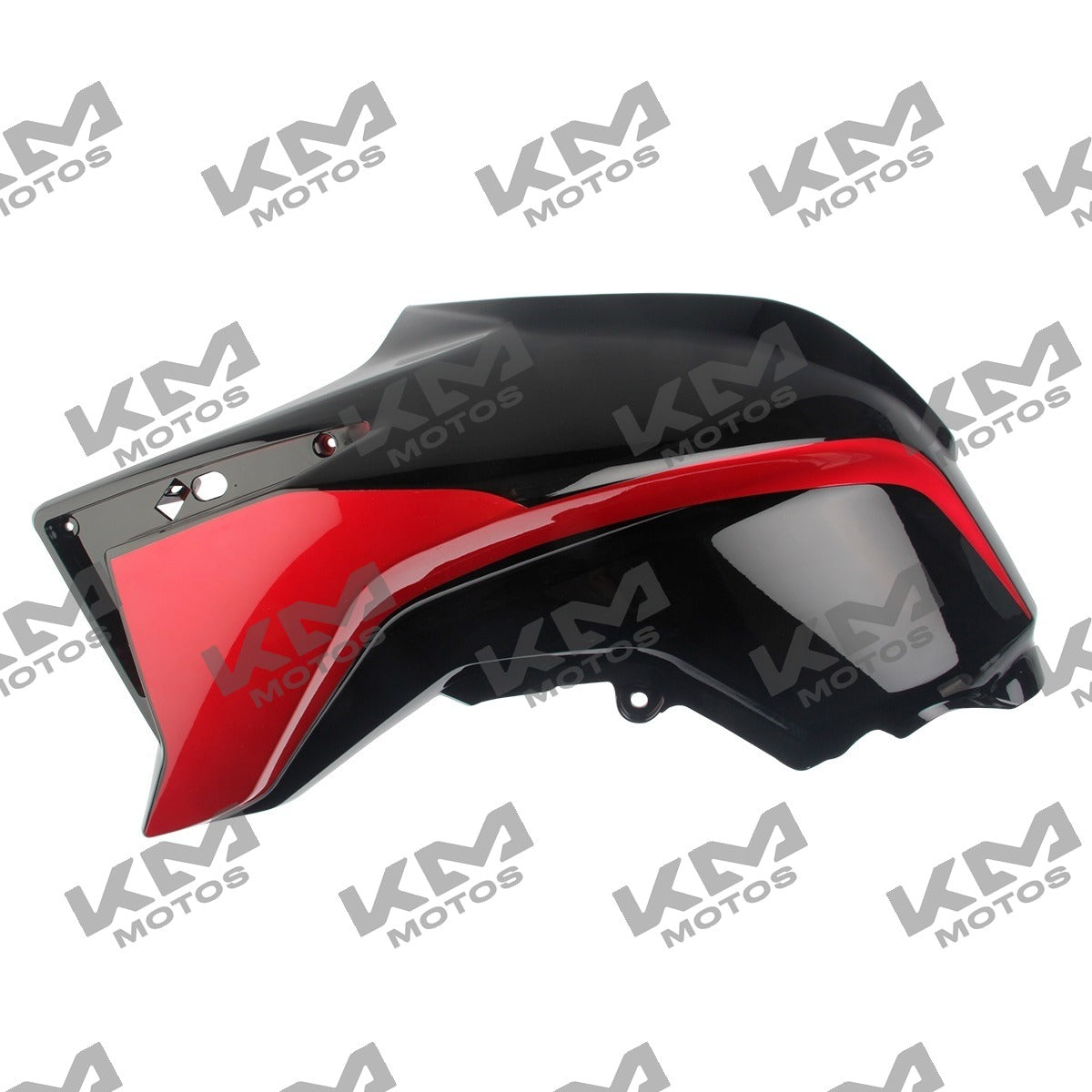 Cubierta de tanque izquierda en negro y rojo para motocicleta Italika 250Z, sistema de chasis, color original.