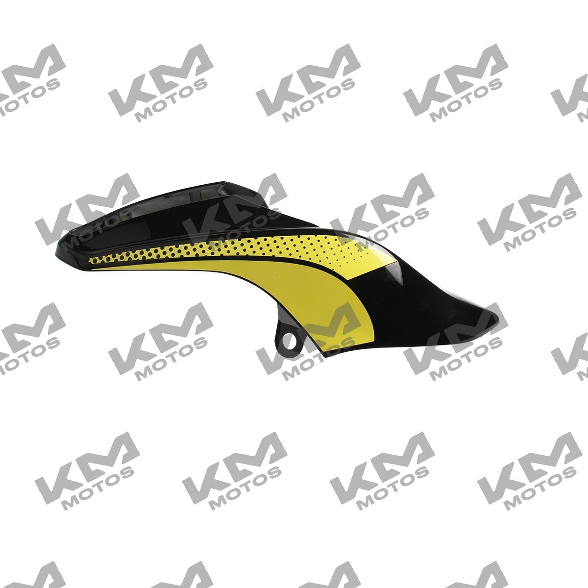 Cubierta de tanque de color gris y amarillo para sistema de chasis Fiera 200 Italika, modelo original F13011719.