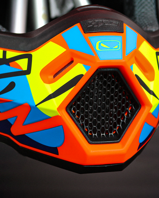 CASCO CROSS HRO AZUL M/AMARILLO PROCESS MX03 XL - KMMOTOSHN