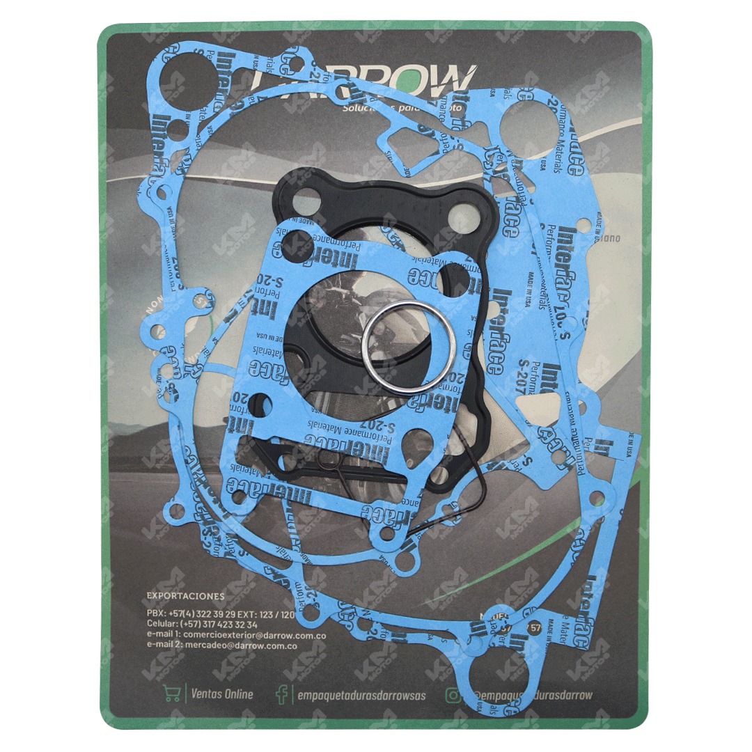 KIT COMPLETO DE EMPAQUES DISCOVER125 (MODELO ANTERIOR) (20052009) - KMMOTOSHN