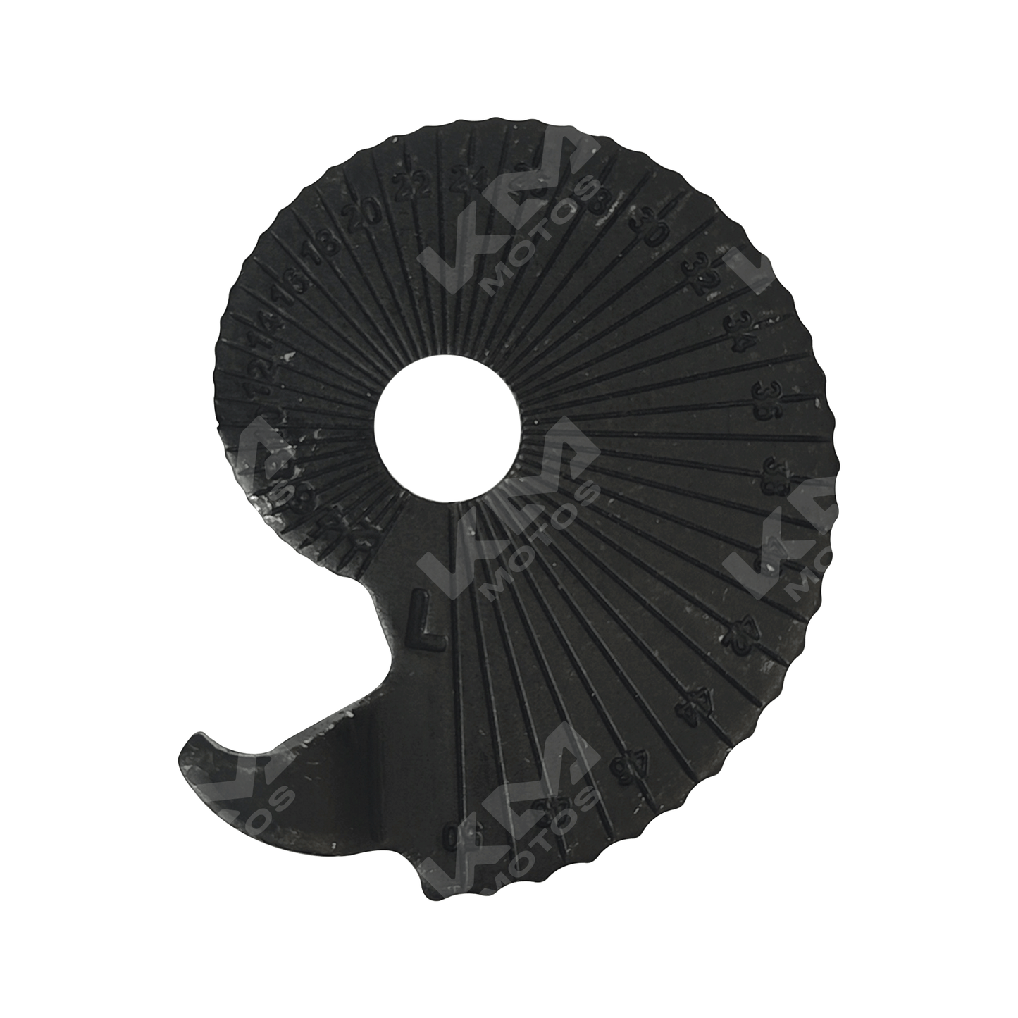 AJUSTADOR DE CADENA NS200/AS200 (MEDIA LUNA IZQ) - KMMOTOSHN