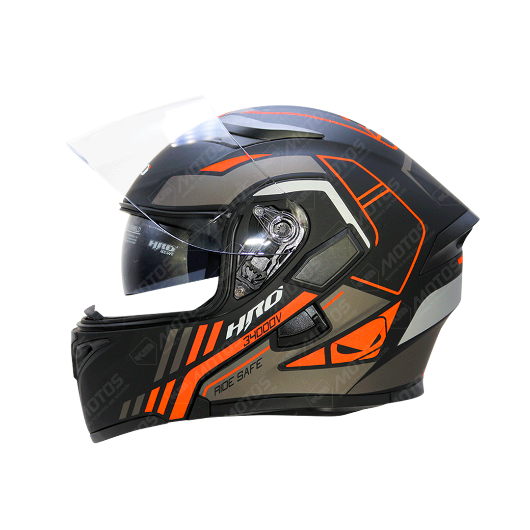 CASCO MODULAR HRO NEGRO M/NARANJA RISK HRO 3400 M