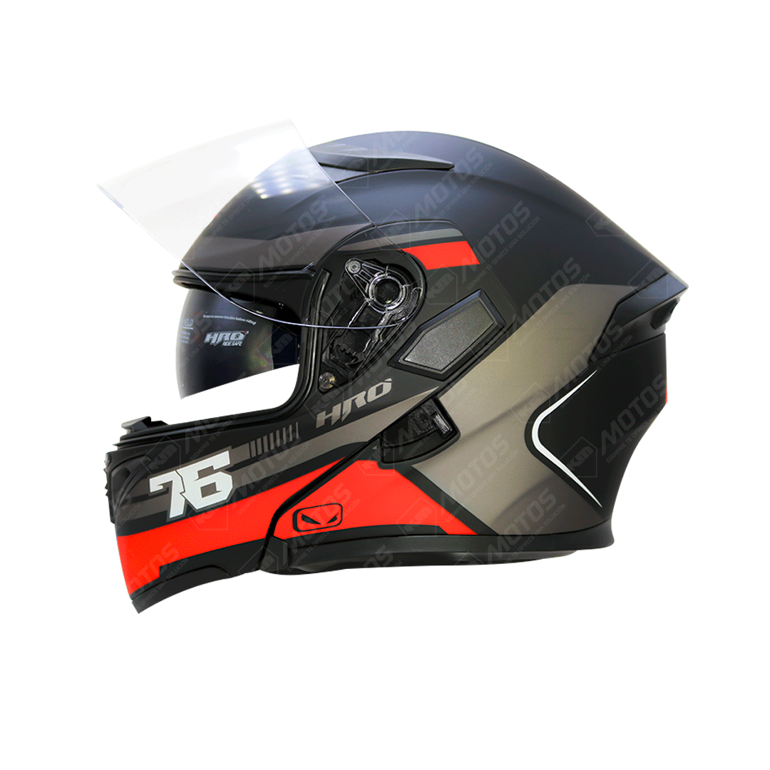 CASCO MODULAR HRO NEGRO M/ROJO VULCAN HRO 3400 M