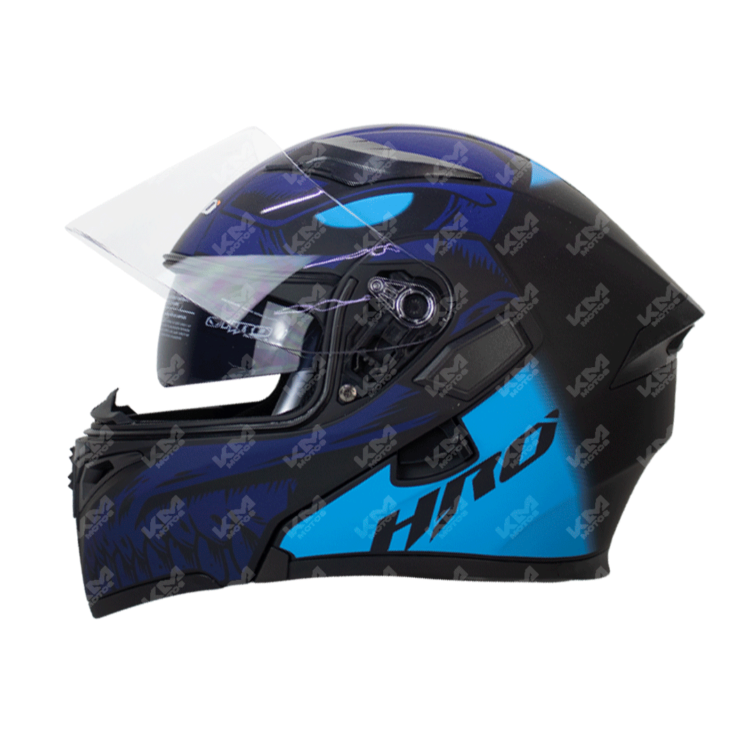 Casco Modular Negro M/Azul Doom Hro 3400 L