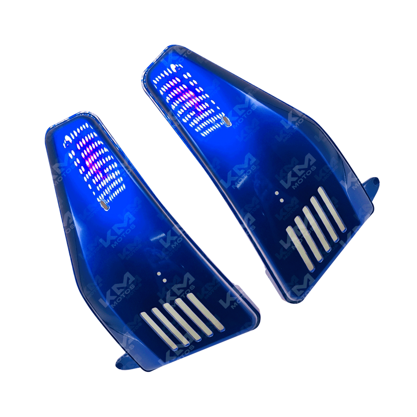 TAPADERAS LATERALES FT125/CG125 AZUL - KMMOTOSHN