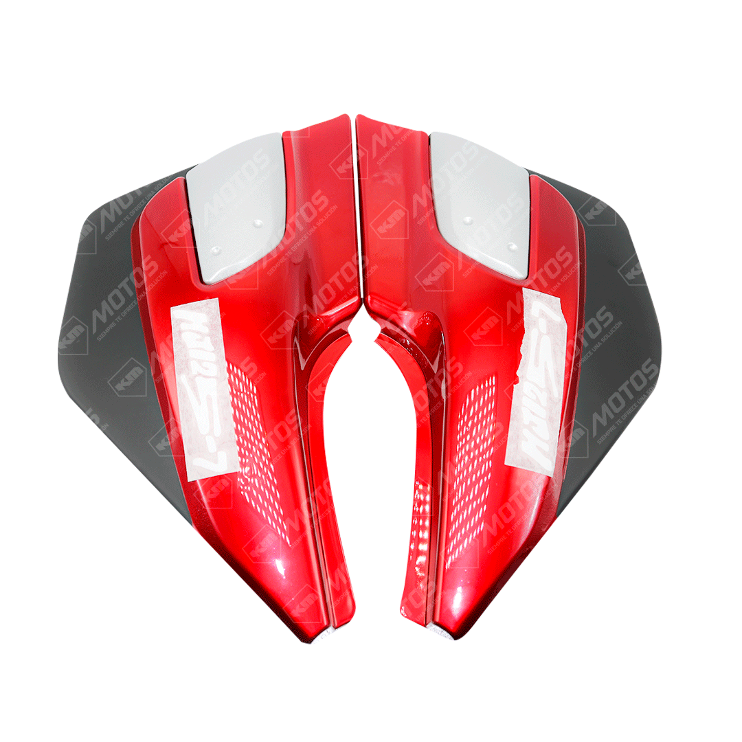 TAPADERAS LATERALES HJ125-7 ROJO