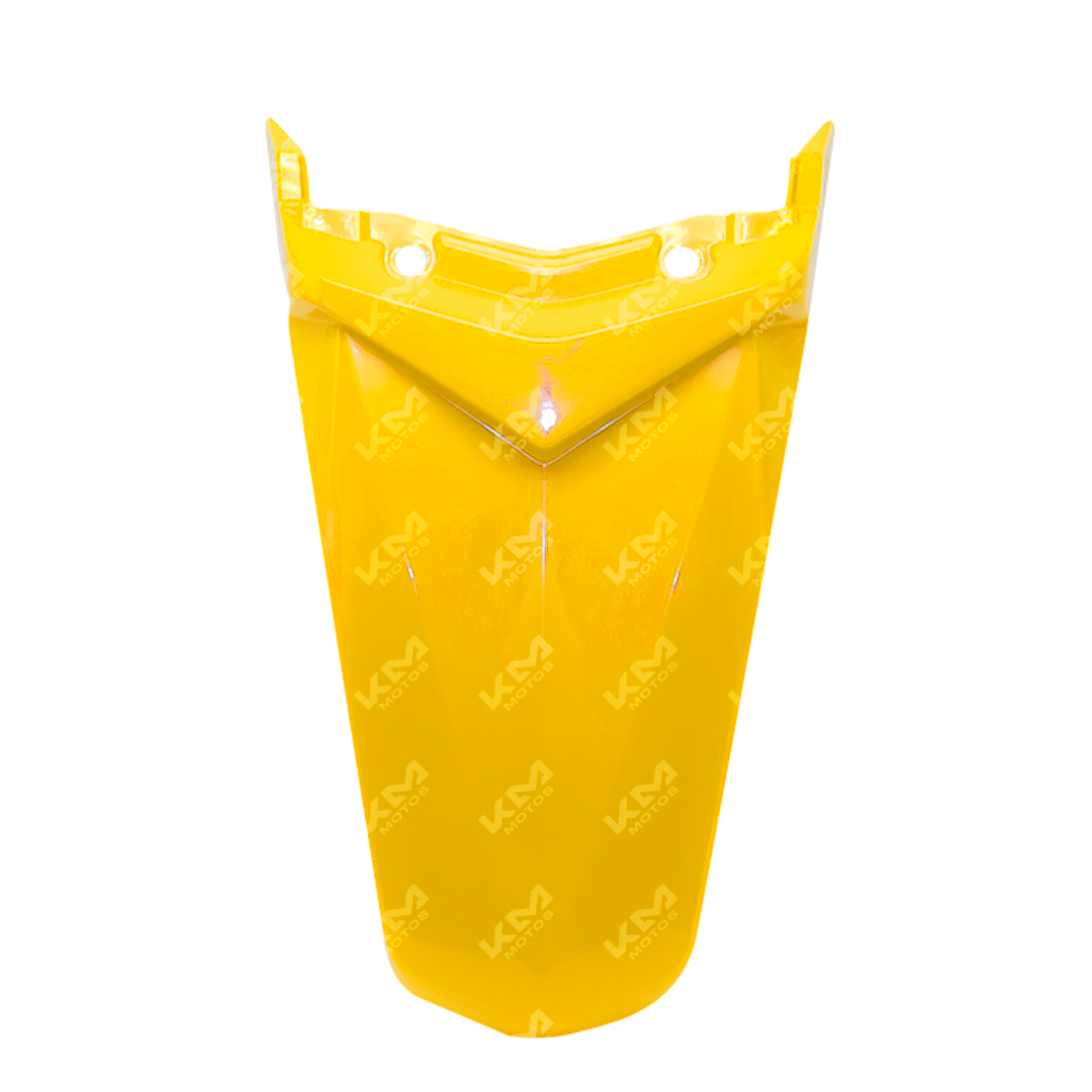 Cola amarilla para motocicleta KM Motos GXT/KMF/XTM, envase plástico con tapa, visible en la imagen.