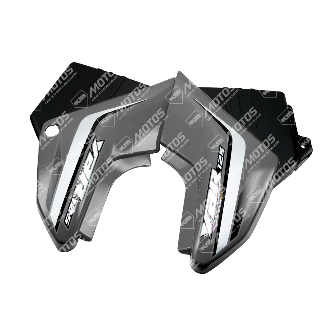 TAPADERAS LATERALES YBR125 -E/-ED/-G GRIS