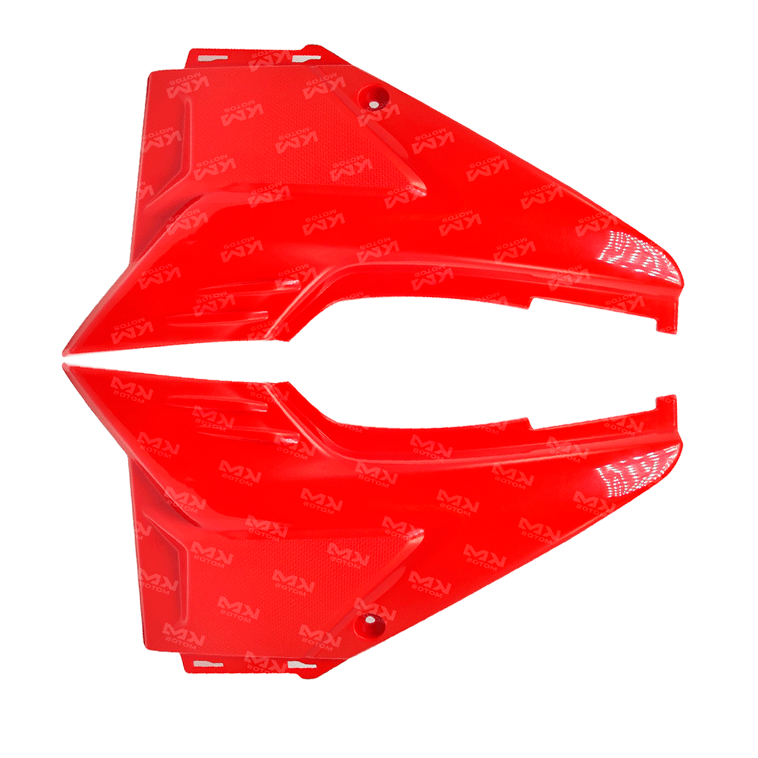 TAPADERAS LATERALES ZX150L/ZX200L ROJO - KMMOTOSHN