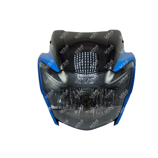 CARENA COMPLETA TVS RTR180 APACHE AZUL - KMMOTOSHN