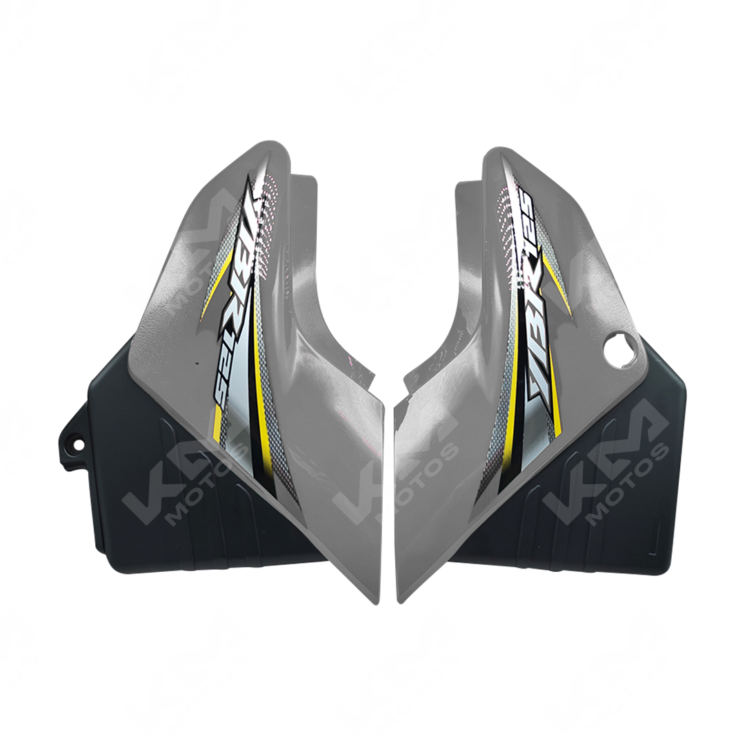 TAPADERA LATERAL YBR125 GRIS KMS - KMMOTOSHN