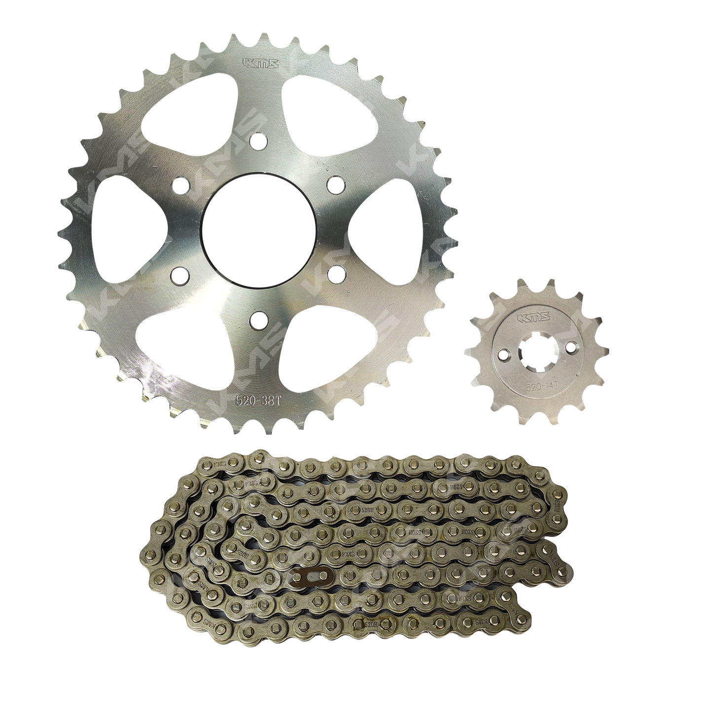 KIT DE TRACCION PULSAR 200NS 38T-14T/520H-118L KMS - KMMOTOSHN