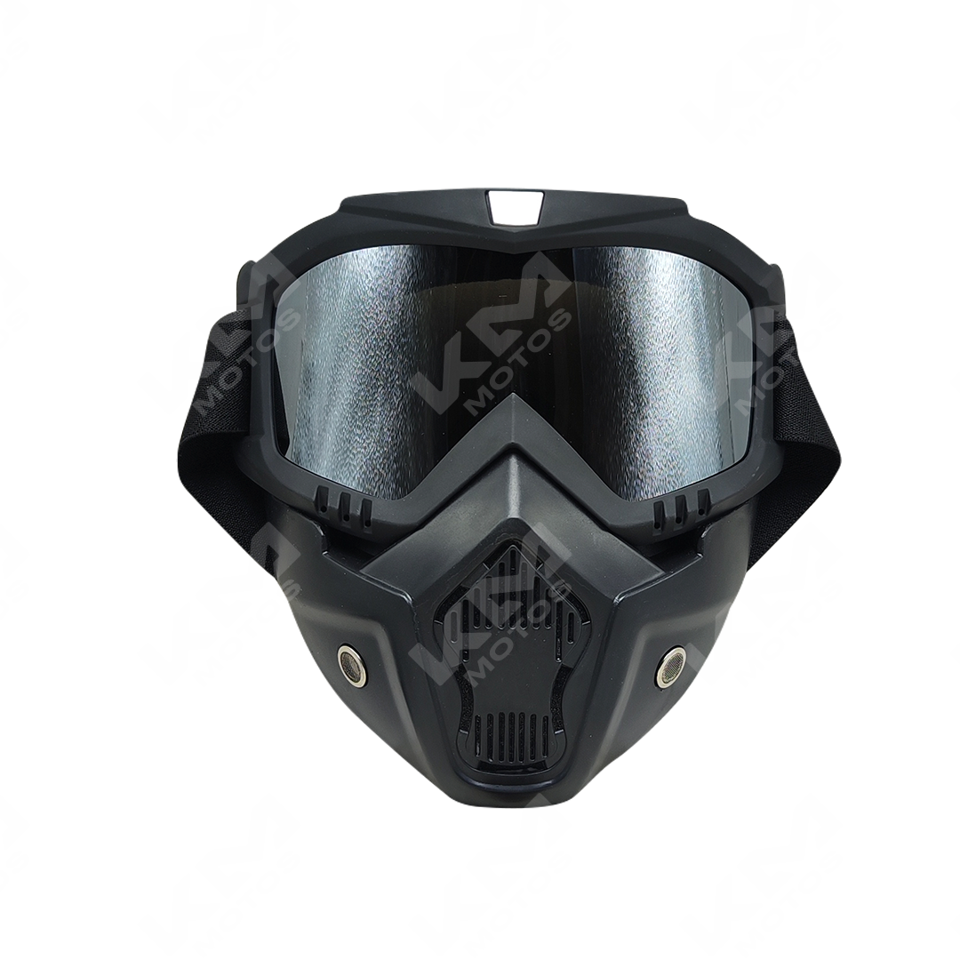 VISOR FULL MASK RACING KMS NEGRO - KMMOTOSHN