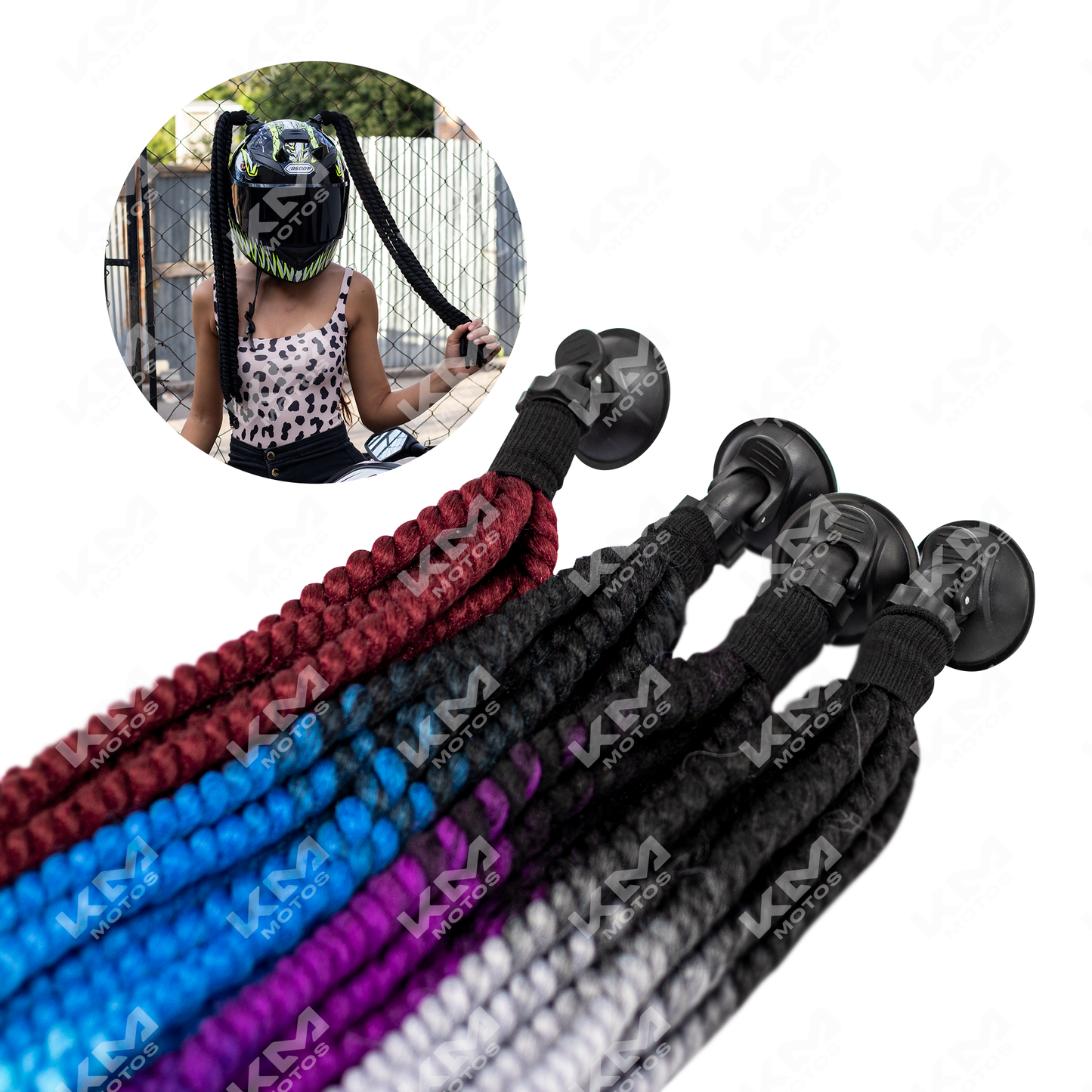 TRENSAS RACING PARA CASCO UNIVERSAL LS01 KMS - KMMOTOSHN
