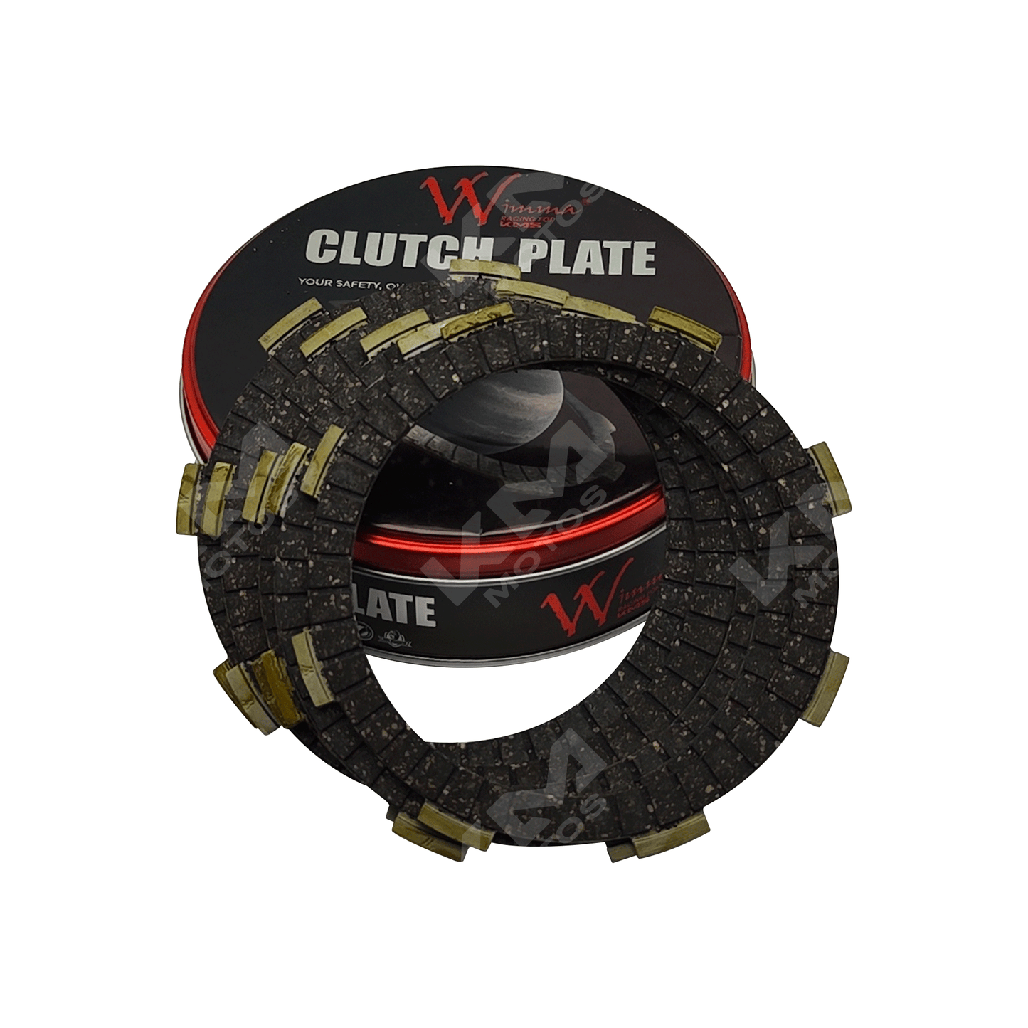 DISCOS DE CLUTCH CG/HJ/XM/YBR/STD KMS (5PCS) WIMMA KMS - KMMOTOSHN