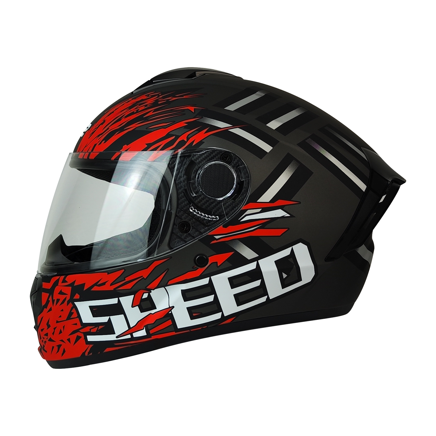 CASCO CERRADO GRIS MATE SPEED DOT KMS "L" - KMMOTOSHN
