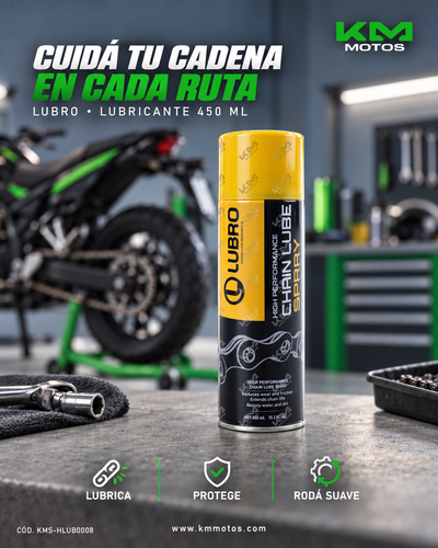 LUBRICANTE PARA CADENA 450ML LUBRO