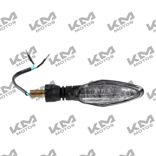 Lámpara trasera derecha LED de la motocicleta Italika 200z, sistema eléctrico original F09020356, en vista clara.