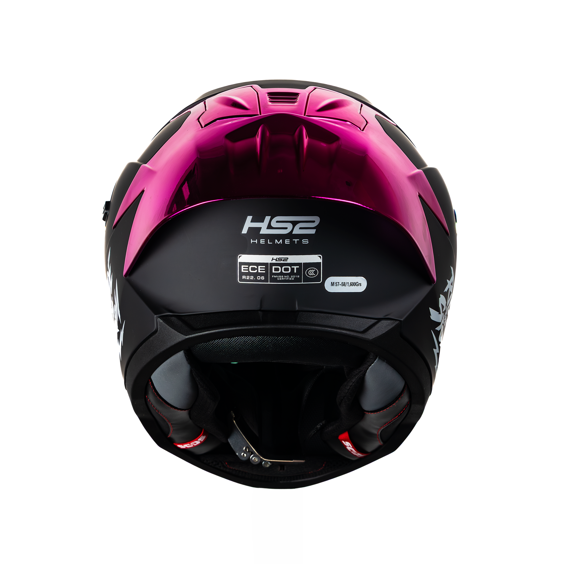 Casco integral HS2 Ride the Storm ZL-616 HS2 con visera rosa fotocromática trasera, tamaño XXL, ECE/DOT para motocicleta
