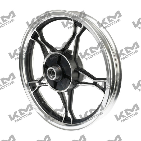 Aro de rin trasero negro para motocicleta Italika RC125, sistema de ruedas, imagen de alta calidad.