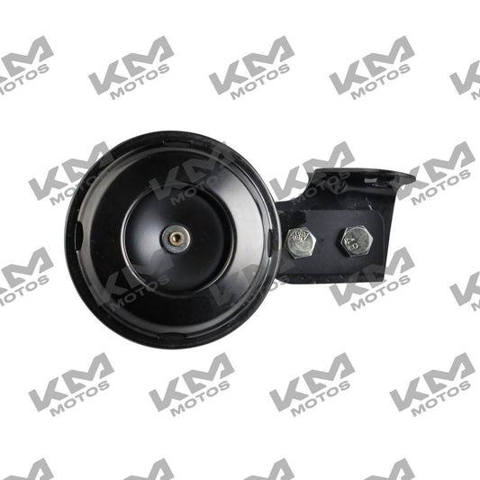 Claxon 12V para moto Italika FT150GTS, FT150 y FT200, sistema eléctrico original, visible en la imagen.