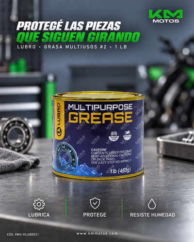 GRASA EN PANA MULTIUSOS 1LB #2 LUBRO