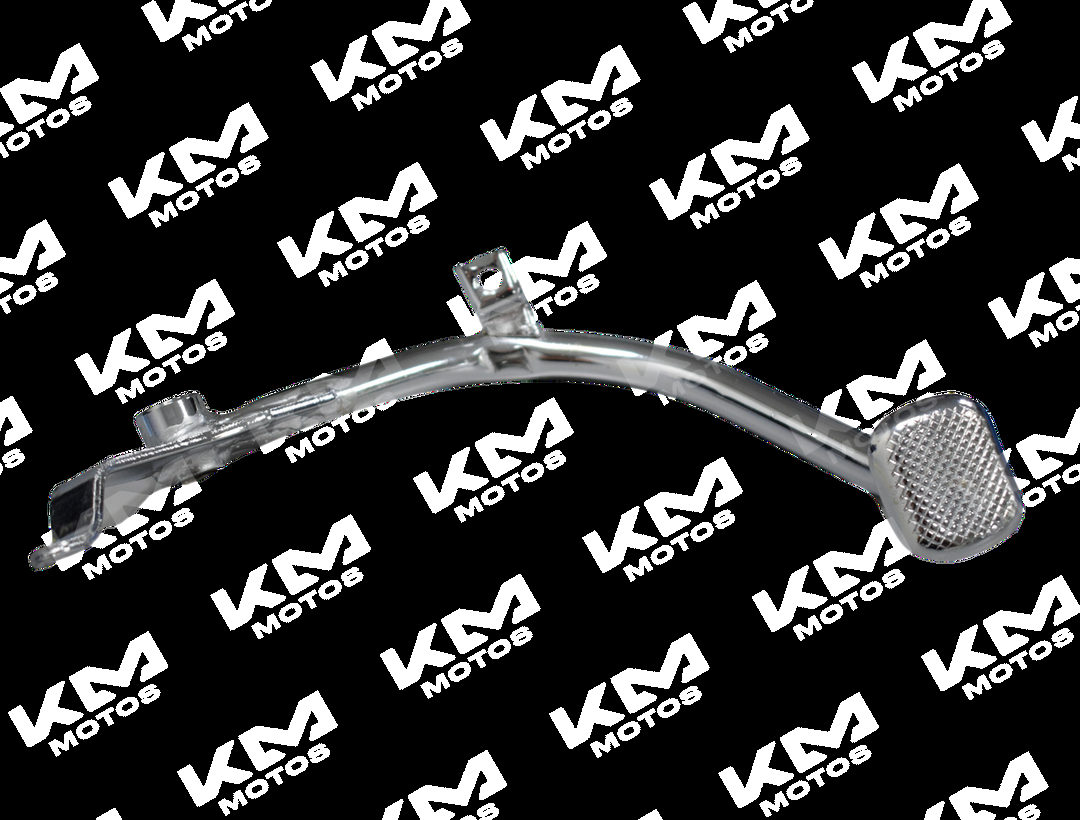 Pedal de freno platina Universal para bicicleta, modelo 100DTM, con diseño resistente y superficie antideslizante visible en la imagen.