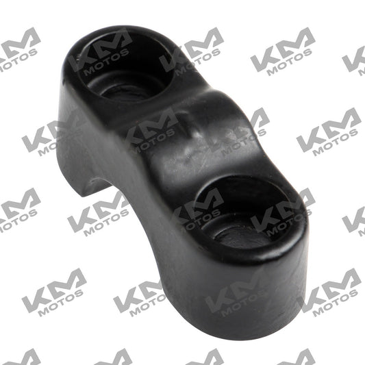 Abrazadera de manubrio Italika DM150 para sistema de control, componente original F10040194 en color negro