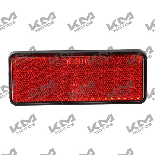 Reflector trasero original Italika 125FL 125Z Spitfire, parte de seguridad para motocicleta Italika, en color rojo brillante.