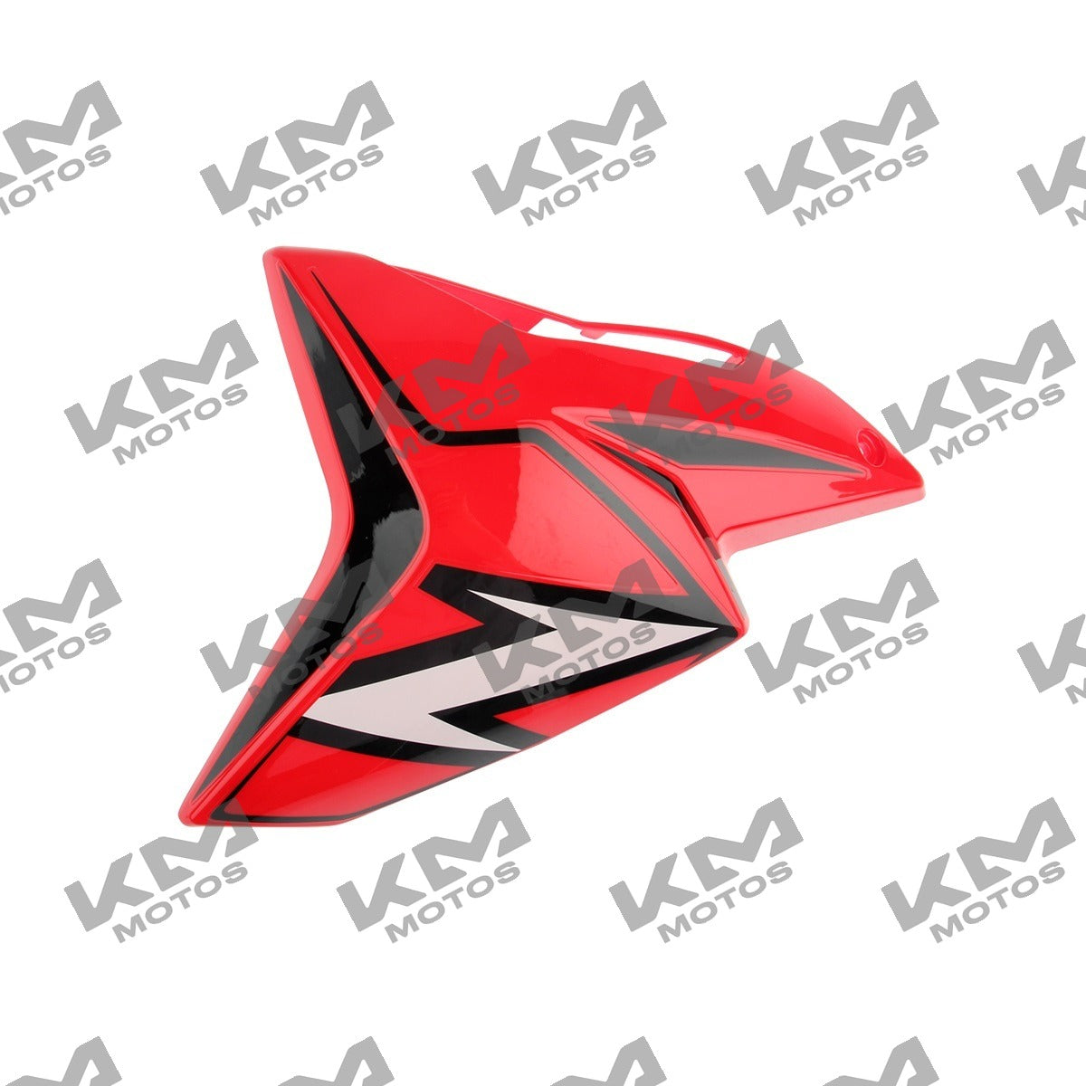 Cubierta de tanque izquierda rojo y blanco para Italika 125Z, sistema de chasis, modelo original F13011330.