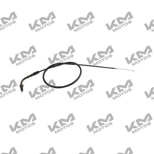 Cable de acelerador Italika DM150, sistema de control original, visible en la imagen con detalles del cable y conexiones.
