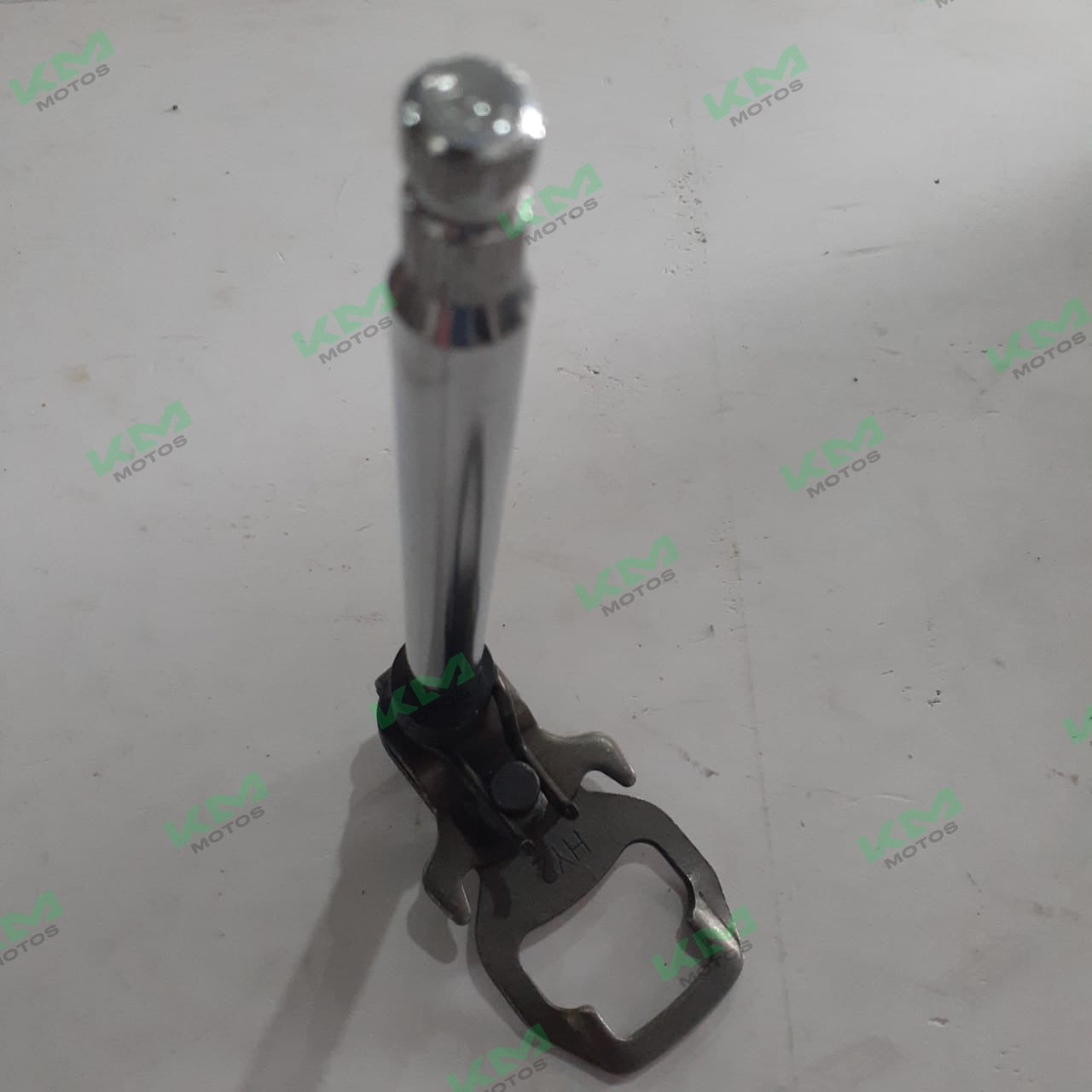 Eje selector de cambios para motocicleta BYQ150 y CG125, pieza de repuesto, muestra la parte metálica y detalles del componente