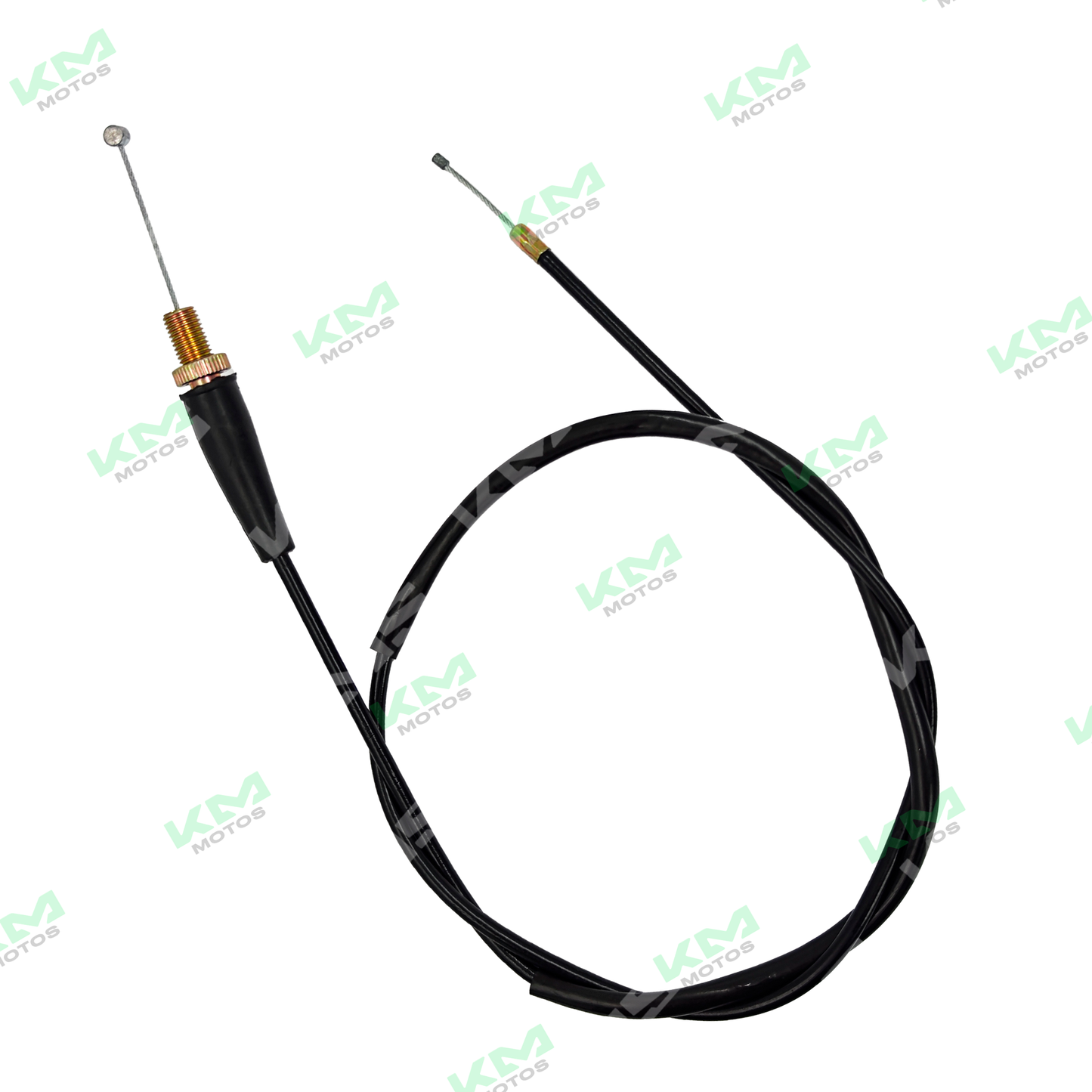 Cable de acelerador Universal XY200STV-B/XY200, flexible y resistente, con conectores metálicos, para vehículos y maquinaria.