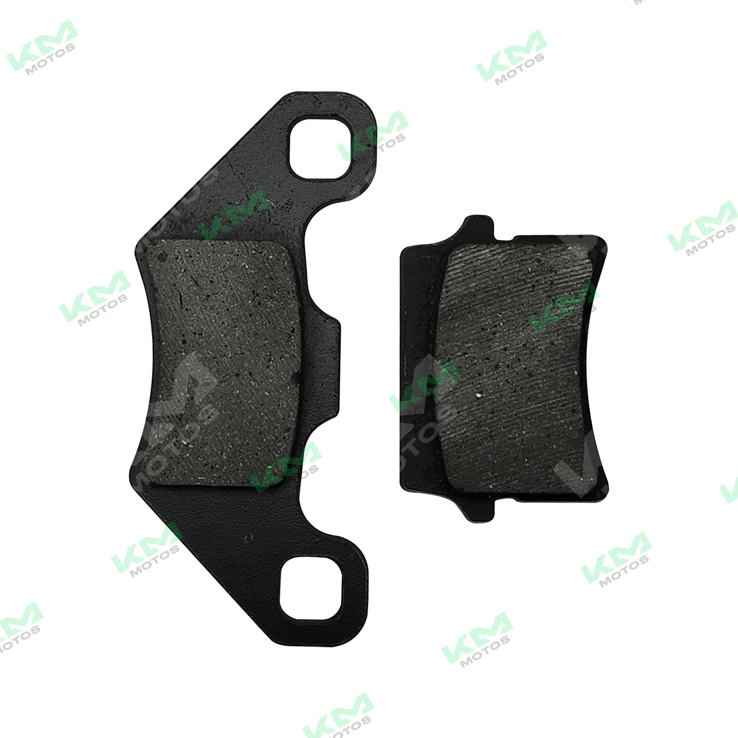 Pastillas de freno ATV150, conjunto de pastillas de freno para ATV, con superficie de fricción y estructura metálica visible en la imagen.