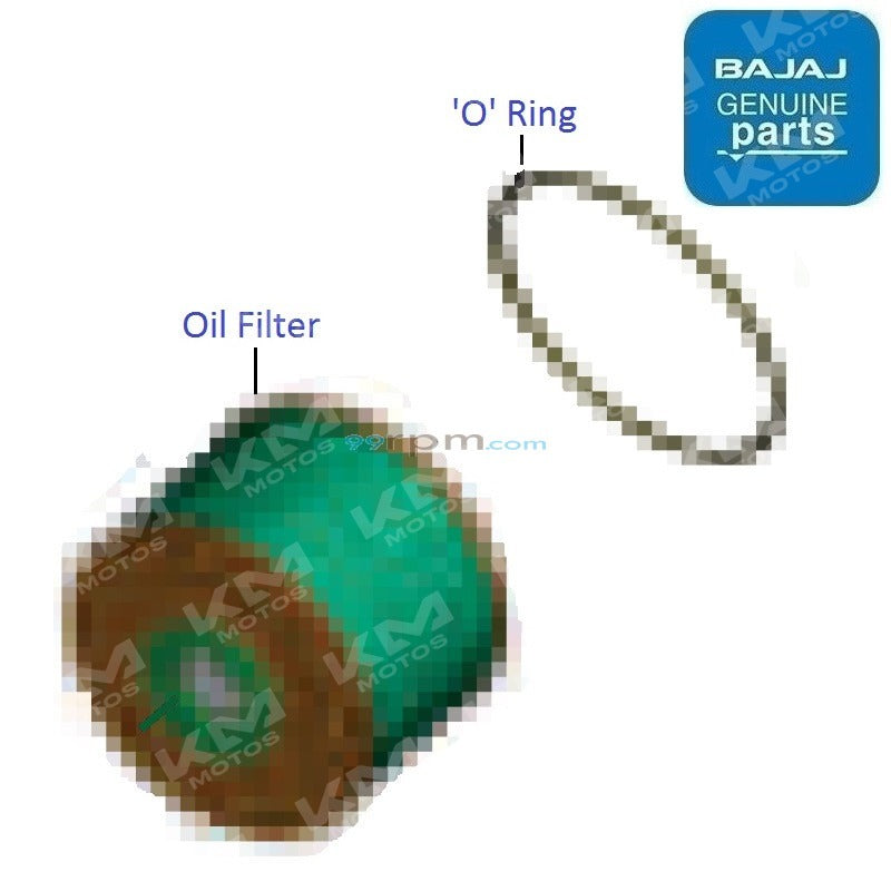 Filtro de aceite universal para Pulsar 135, imagen de filtro de aceite nuevo y resistente.