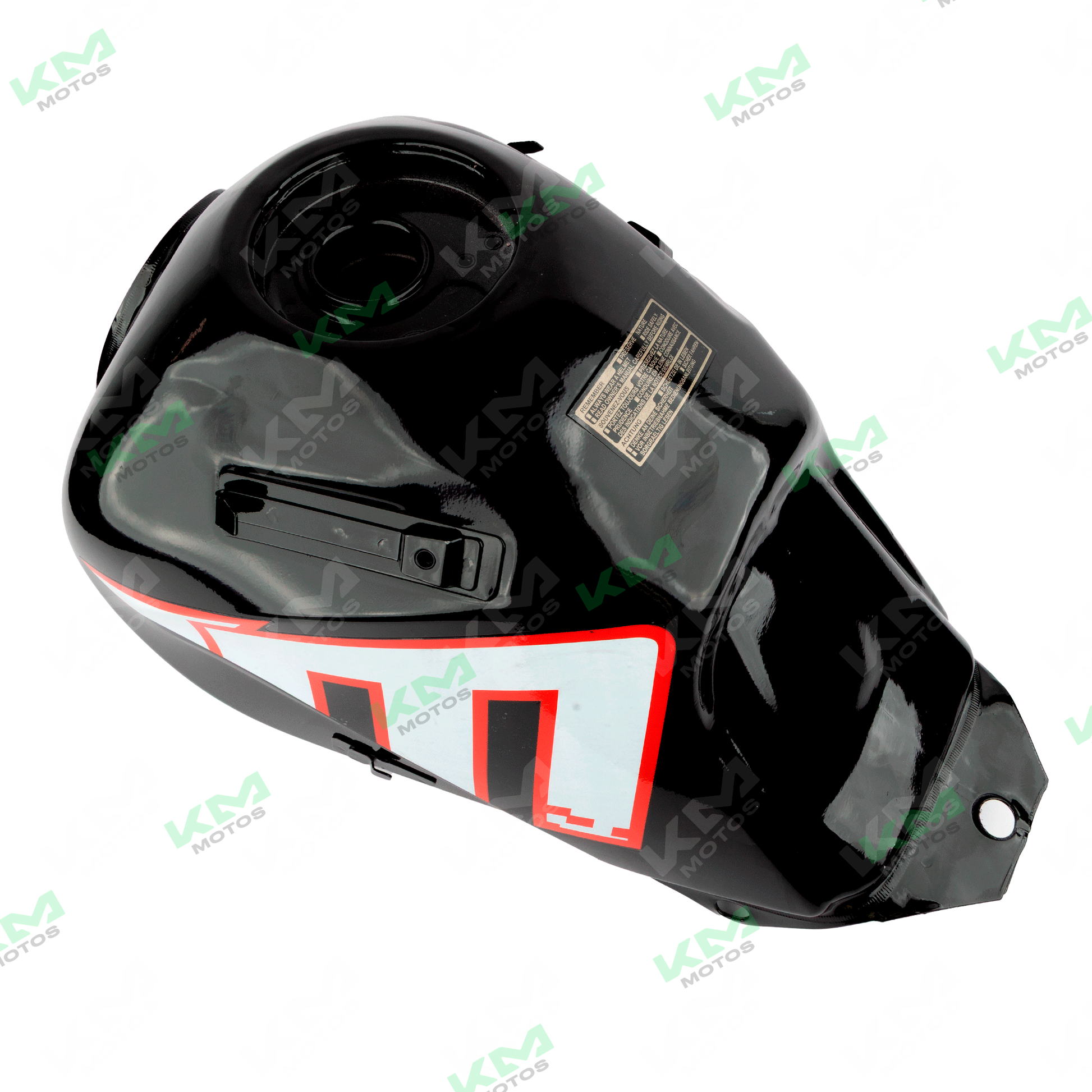 Tanque negro Universal XM200Z/XM150Z, resistente y duradero, con detalles visibles en la imagen.