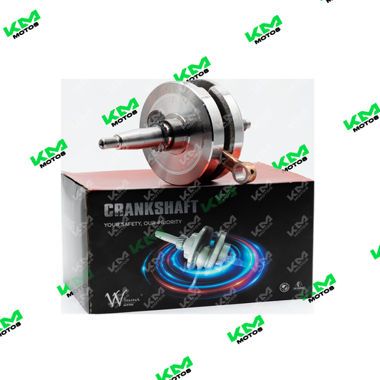 Cigüeñal Universal GXT200 para motor, pieza de automoción, vista lateral mostrando los detalles del cigüeñal.
