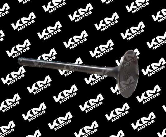 Válvula de admisión Storm 125 para motor, marca Universal, con detalles metálicos y componentes visibles en la imagen.