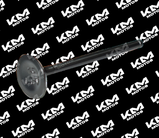 Válvula de escape Storm 125 para motor, pieza mecánica de vehículo en imagen, con detalles de componentes metálicos y conexiones.