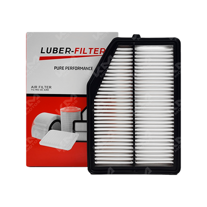 Filtro de aire KM Motos para Honda CRV 2015-2017, muestra el filtro de aire en su empaque con detalles visibles.