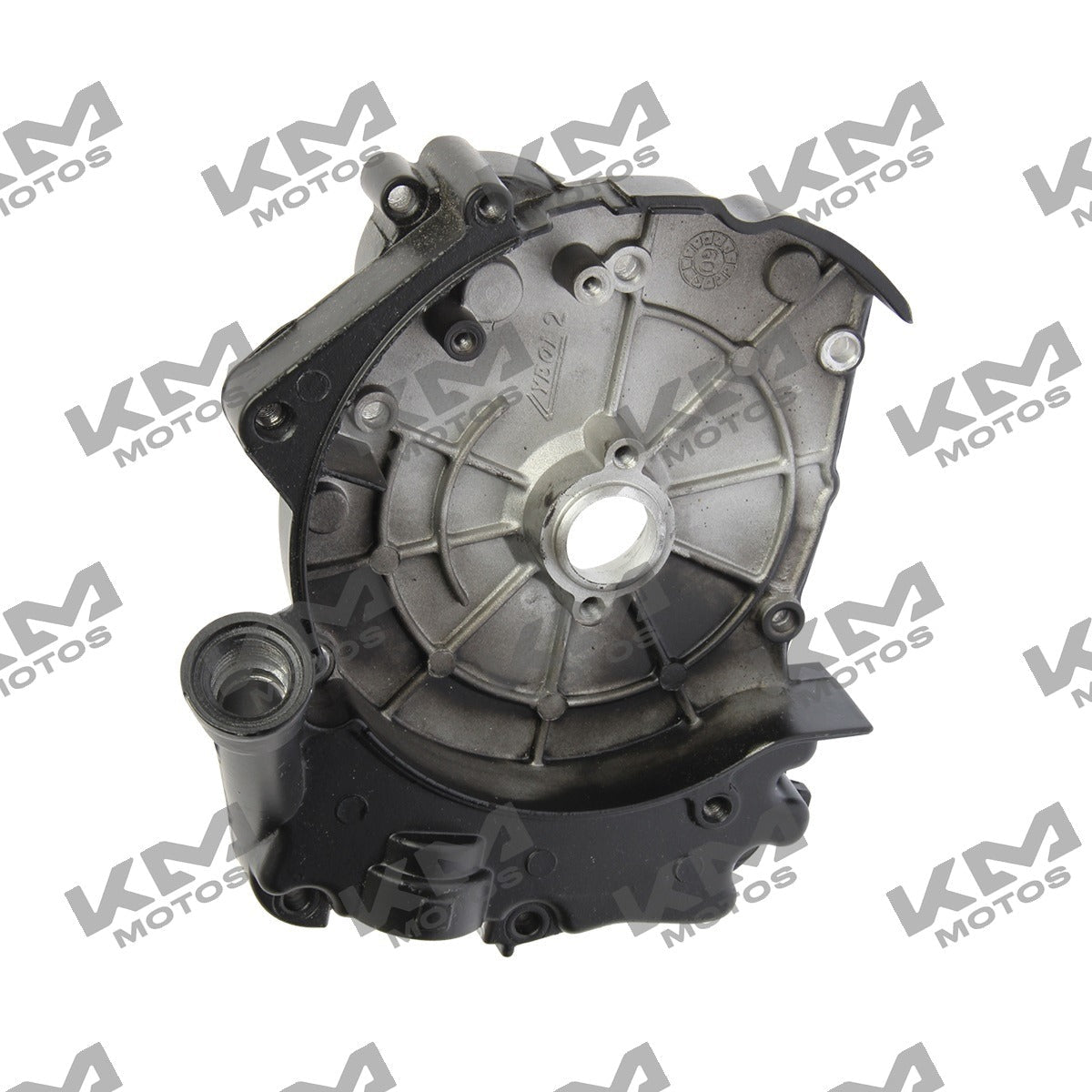 Cubierta derecha de carter ATV150-II ORIGINAL con reversa, protección para motor y componentes en color negro
